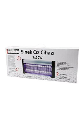 40W LÜX KASA - BEYAZ KUTU 2X20W SİNEK ÖLDÜRÜCÜ CIZ MAKİNE SD-70 (4767)