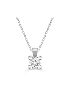 0.50 Karat  Tektaş Pırlanta Kolye
