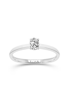 0.30 Karat Oval Tektaş Pırlanta Yüzük