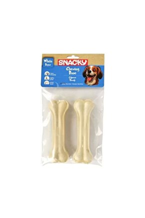 Beyaz Preslenmiş Yüksek Proteinli Köpek Çiğneme Kemiği 2 Adet 95 gr