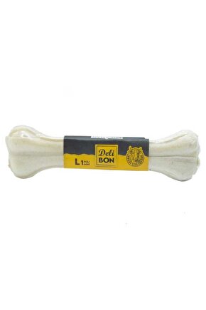Deri Pres Vakumlu Kemik Köpek Ödülü Beyaz 22 Cm 1 Adet - Petshopundan
