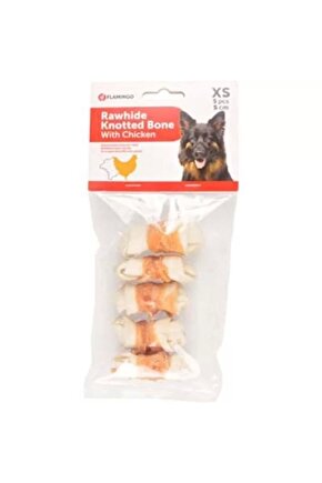Tavuk Etli Sargılı Düğüm Köpek Kemik Ödülü 5 Adet 5 Cm