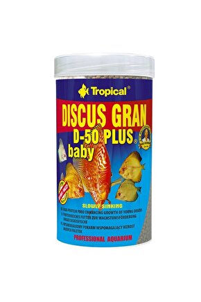 Discus Gran D-50 Plus Baby Yavru Discus Balıkları Için Renklendirici Granül Balık Yemi 250