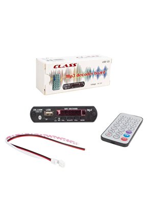 Class Usb-123 12 Volt Sd Af Vr Oto Teyp Mikrofonlu Usbsd Çevirici Dijital Player Usb Board (4767)