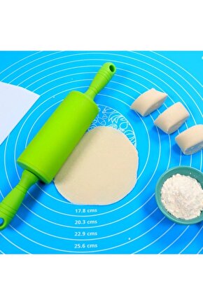 40*50 cm Silikon Ölçekli Kullanımı Kolay Hamur Açma Matı Ekmek Mantı Makarna Hamuru Yoğurma Matı (47