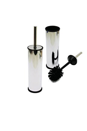 MİKRO-1  EKO METAL  KLOZET WC FIRÇA SETİ DÜZ KAPAK (4767)