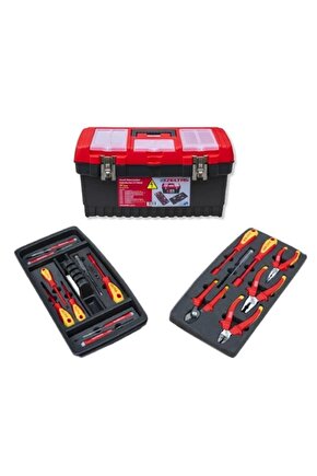 İzeltaş 8440001023 19 Plastik Takım Çantası Elektrikçi Set (23 PARÇA)