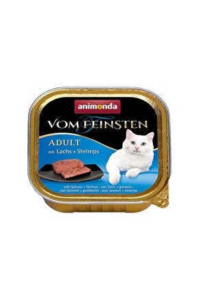 Somon Ve Karidesli Yetişkin Konserve Kedi Maması 100 gr