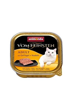 Kümes Hayvanı Ve Makarnalı Yetişkin Konserve Kedi Maması 100 gr