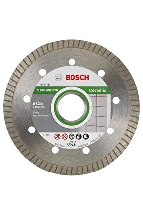 Best Serisi Seramik Için Extra Temiz Kesim Turbo Segman Elmas Kesme Diski 115 Mm