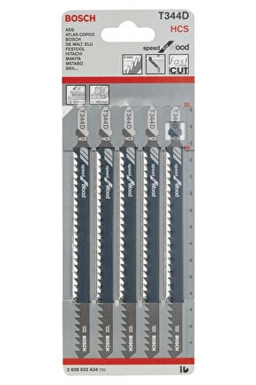Hızlı Kesim Serisi Ahşap Için T 344 D Dekupaj Testeresi Bıçağı - 5li Paket