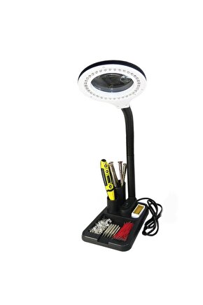 Esnek 5x 10x,40 Led Işıklı Büyüteç ,lamba  Büyüteç Okuma, Çalışma Lehim Masa Lambası A808