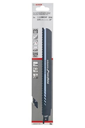 Endurance Serisi Ağır Metal Için Panter Testere Bıçağı S 1136 Chf - 5li