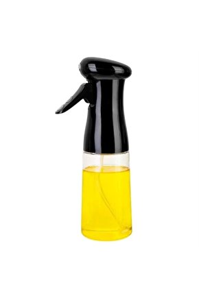 Çok Amaçlı Cam Şişe Püskürtmeli Dağıtıcı Yağdanlık Limonluk Sirke Sosluk Spreyi Siyah (4767)