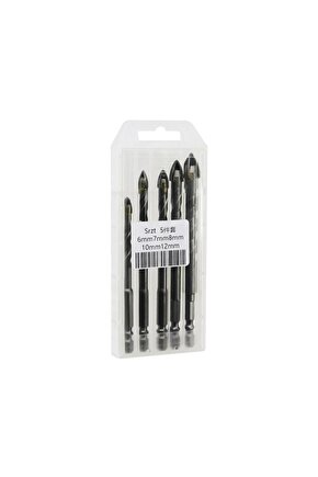 OK UCU TİPLİ   5PCS   ÇOK AMAÇLI MATKAP UCU   6-7-8-10-12MM (4767)