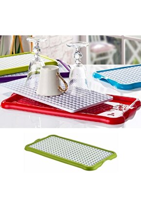 Pratik Lavabo Tezgah Üstü Bulaşık Kurutmalığı Süzmatik 22x40 cm (4767)