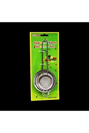 3 PARÇA  ÇAY SÜZGEÇ METAL (4767)