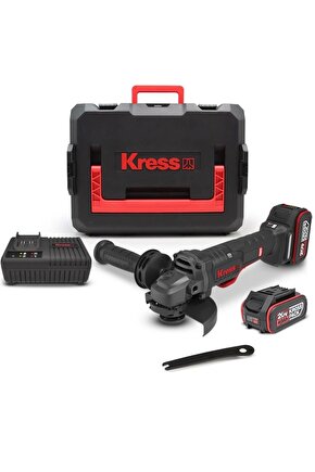 Kuh04 20volt 4.0ah. Li-ion Çift Akülü 125mm Kömürsüz Profesyonel Şarjlı Devir Ayarlı Avuç Taşl