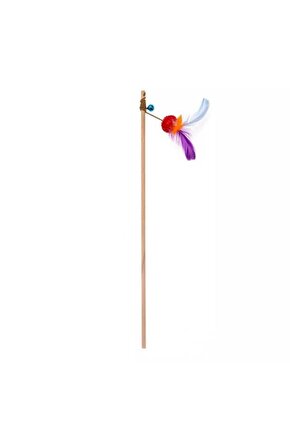 Ecomfy Toy Gaia Rod Ball Tüylü Kedi Oltası Oyuncağı 50 Cm