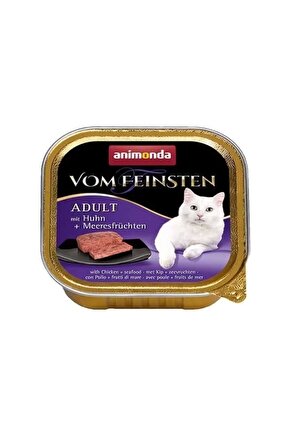 Tavuk Ve Deniz Mahsüllü Yetişkin Konserve Kedi Maması 100 gr