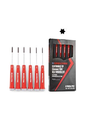 İzeltaş Klemens Torx Uçlu Tornavida Seti 6 Parça