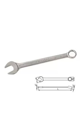 İzeltaş 0320 02 0024 24 Mm Kombine Anahtar Kısa Boy