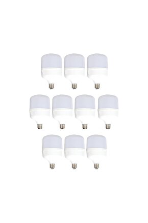10 Adet 20 Watt, Yüksek Işık, Kaliteli, 1800 Lümen Beyaz Işık Torch Ampul, E27 Duy Kaliteli Ampul
