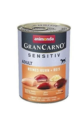Gran Carno Sensitive Tavuklu Ve Pirinçli Yetişkin Köpek Konservesi 400 gr