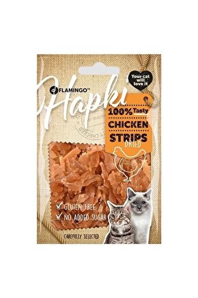 Hapki Glutensiz Tavuklu Şerit Kedi Ödül Maması 50 gr