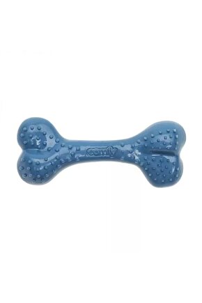 Comfy Toy Kemik Şeklinde Yaban Mersini Aromalı Köpek Oyuncağı Mavi 16.5 Cm