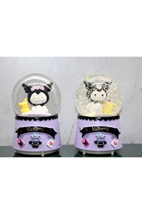 Kuromi Işıklı Müzikli Kar Küresi Orta Boy Alk3044
