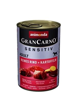 Gran Carno Sensitive Sığır Etli Ve Patatesli Yetişkin Köpek Konservesi 400 gr
