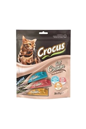 Crocus Karışık Lezzetler Sıvı Kedi Ödül Maması 15 gr 30 Adet