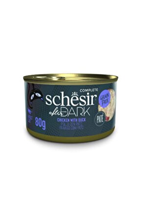 After Dark Pate Tavuk Etli Ve Ördek Etli Tahılsız Yetişkin Kedi Konservesi 80 gr