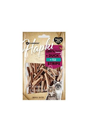 Hapki Strips Ördekli Ve Balıklı Kedi Ödül Maması 85 gr