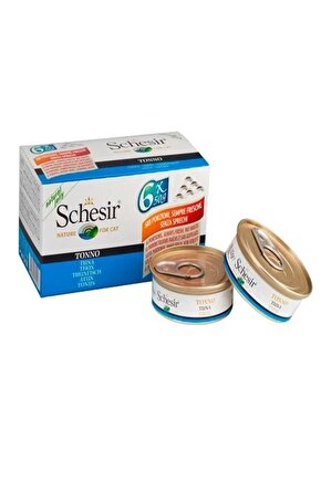Schesir Multipack Tuna Konserve Kedi Maması 6x50 gr