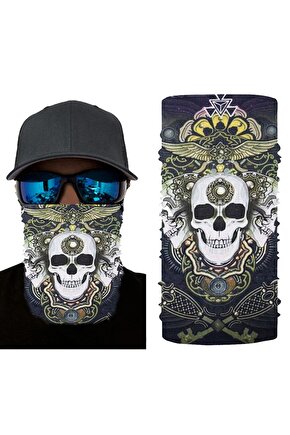 Motorcu Boyunluk Baf Buff Bandana 25x48 cm Model 3