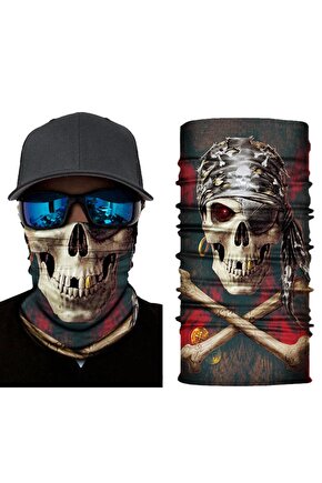 Motorcu Boyunluk Baf Buff Bandana 25x48 Cm Model 2