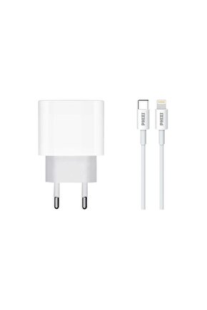 Force Qch281l Pd Destekli 15w Type-c To Lightning Usb Kablolu Şarj Cihazı