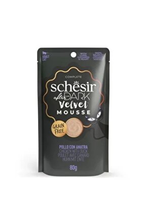 After Dark Velvet Mousse Tavuklu Ve Ördekli Yetişkin Kedi Yaş Maması 80 gr