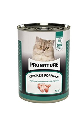 Tahılsız Tavuklu Ezme Yetişkin Konserve Kedi Maması 400 gr