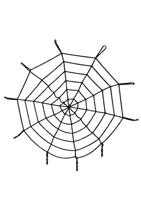 Halloween Cadılar Bayramı Örümcek Ağ Dekor Siyah 1.5 Metre