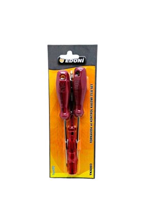 3  PARÇA  SET TORNAVİDA YILDIZ - DÜZ - KONTROL KALEMİ (4767)