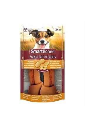 Smart Bones Tavuklu Fıstık Ezmeli Düğüm Kemik Köpek Ödül Maması 2 Adet 158 gr