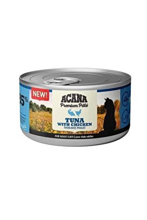 Premium Pate Tavuklu Ve Tuna Balıklı Yetişkin Konserve Kedi Maması 85 gr