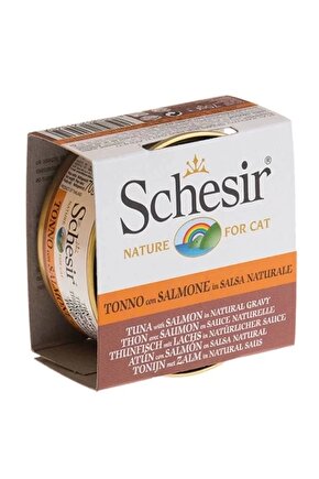 Ton Balık Ve Somonlu Naturel Konserve Kedi Maması 70 gr