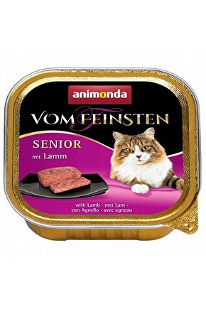 Vom Feinsten Senior Kuzu Etli Yaşlı Kedi Konservesi 100 gr