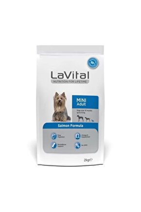 Lavital Küçük Irk Somonlu Yetişkin Köpek Maması 1.5 Kg