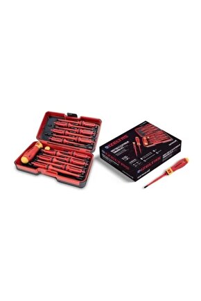 İzeltaş 1000v Izoleli Elektro Slim Tornavida Seti (14 PARÇA)