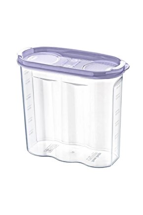 2 Kapaklı Ölçekli Erzak Kuru Gıda Saklama Kutusu Kabı - 17 Litre - SA935 (4767)